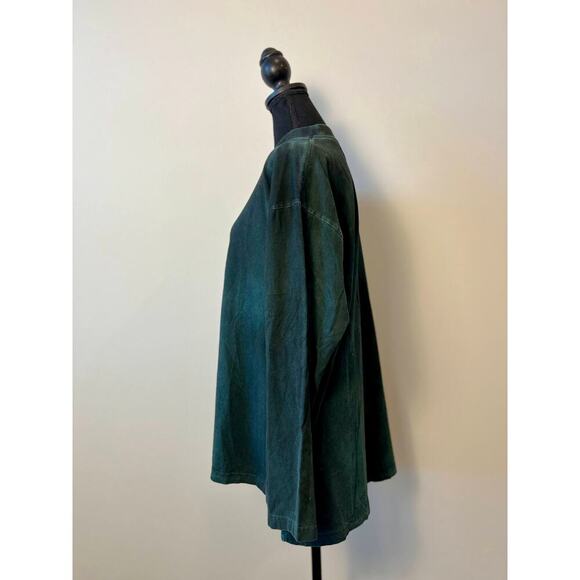 Dr. Collectors Teddy Forever Men's Green Tie Dye Size Small Pullover Jersey Knit - Picture 2 of 4